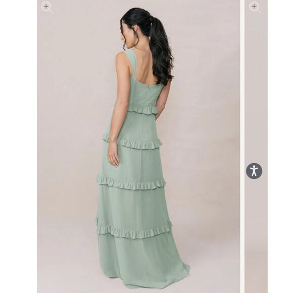 Revelry Sloane Chiffon Dress Size 10 - Picture 2 of 7